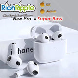 RichRipple MINI Pro6 TWS 4th Gen Waterproof Wireless Bluetooth Earbuds