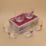 Premium 6-Piece 7.8oz Lead-Free Drinking Glass Set for Assorted Beverages