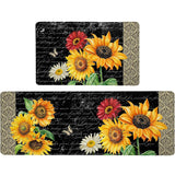2-Piece Anti-Fatigue Kitchen Rug Set: Non-Slip, Dirt-Resistant Floor Mats