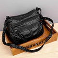Fashionable Multi-Pocket PU Leather Women's Shoulder Handbag - Versatile Messenger Purse