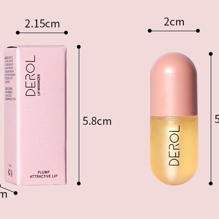 Day Night Instant Volume Lip Plumper Oil Clear Lasting Nourishing Repairing Reduce Lip Fine Line Care Lip Beauty Cosmetic