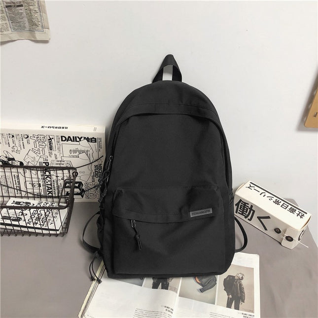 Backpack for men, simple and large capacity computer backpack for women, casual Japanese junior high school students, high school students, college students, backpack for men