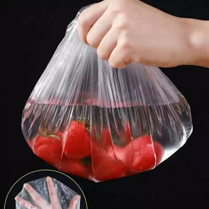 Fridge Storage Papers, Disposable Food Cover Plastic Wrap, Dust-Proof Plastic Fridge Bag, Kitchen Presavation Bag(100 pcs)