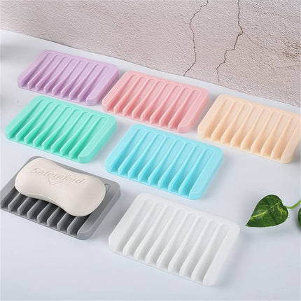 Silicone Soap Holder Self-draining Waterfall Anti-Slip Design