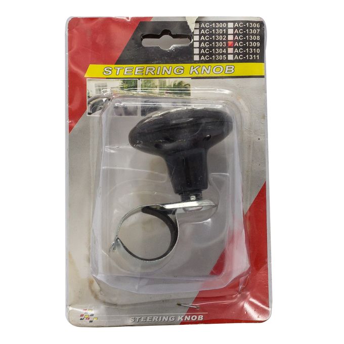 Car Steering Wheel Spinner Knob Power Handle Ball Hand Universal Black Metal ABS