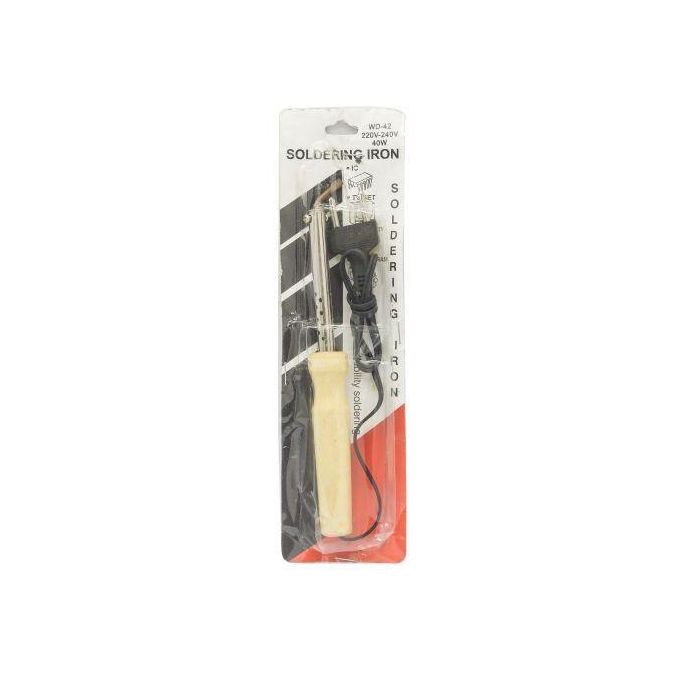 40W Electric Soldering Iron with Wooden Handle