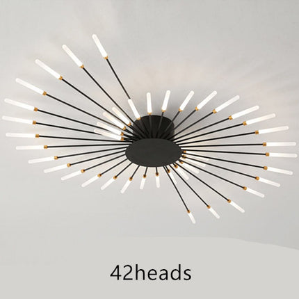 Nordic Minimalist Modern Atmosphere Living Room Fireworks Led Ceiling Light