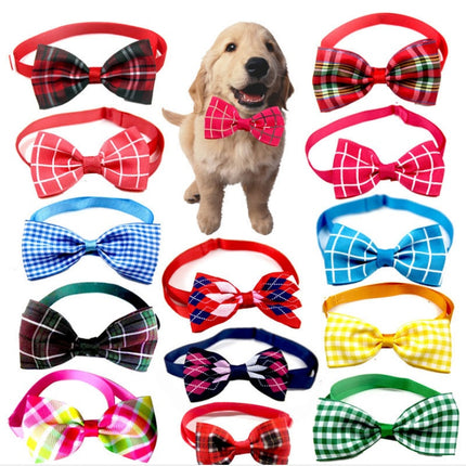 Plaid Pet Tie Cat Dog Scarf Accessories Pet Accessories