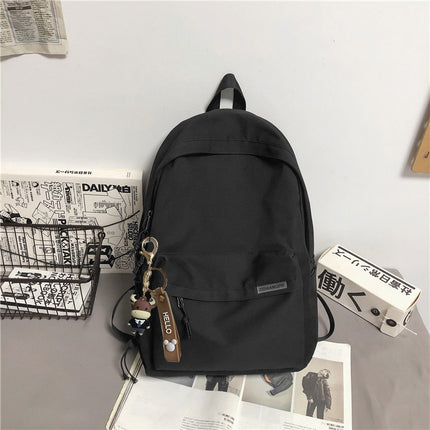 Backpack for men, simple and large capacity computer backpack for women, casual Japanese junior high school students, high school students, college students, backpack for men