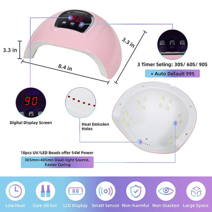 USB 2in1 LED nail dryer + electric nail kit