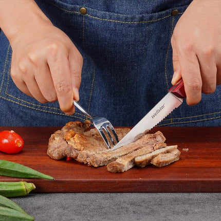 Ausbeinmesser high quality steak knife with wooden profile water proof handle