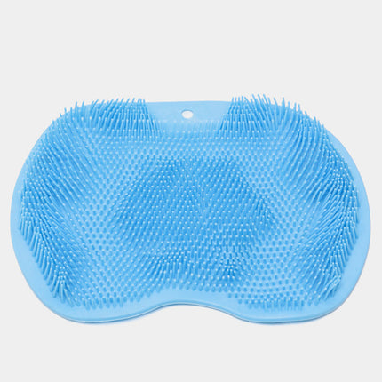 New Wall Mounted Back Scrubber, Silicone Bath Massage Cushion Brush with Suction Cups
