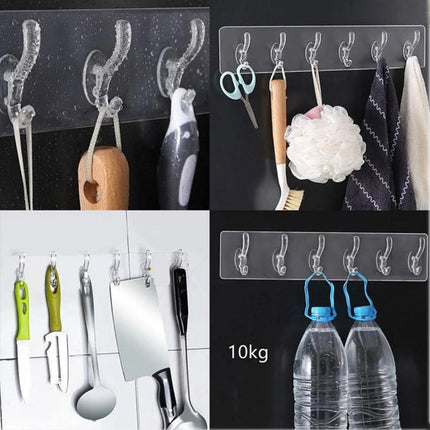 Double Face Silicone Waterproof Transparent Adhesive Hook