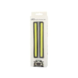 2 x 6W DIY White LED Daytime Running Light DRL Lamp 17cm Black
