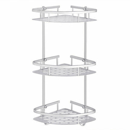 3 Layer Aluminum Bathroom Corner Shelf