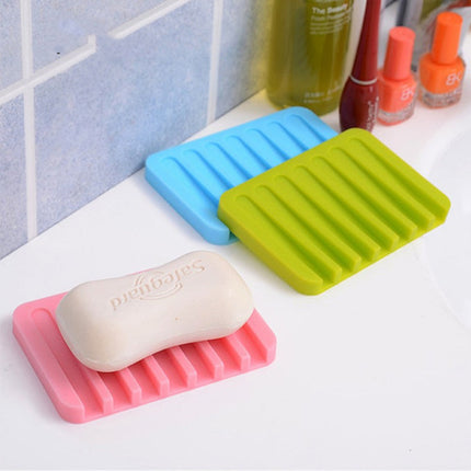 Silicone Soap Holder Self-draining Waterfall Anti-Slip Design