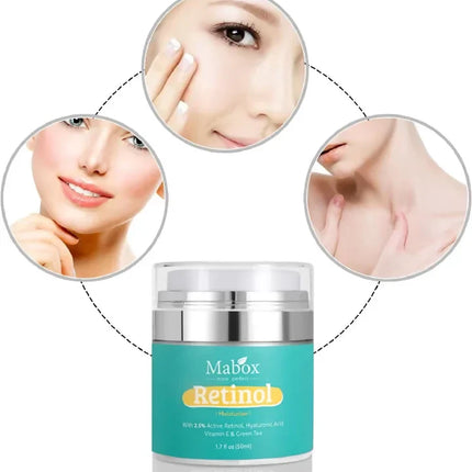 Mabox Retinol 2.5%,Hyaluronic Acid With Vitamin E Cream