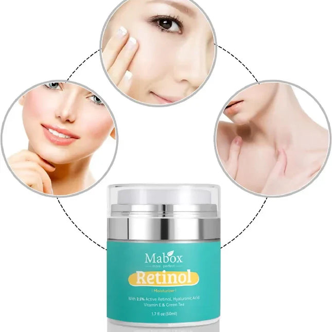 Mabox Retinol 2.5%,Hyaluronic Acid With Vitamin E Cream