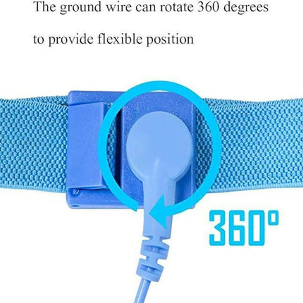 Anti Static Wrist Strap Adjustable ESD Static Band for Working on Sensitive Electronic Devices Phone Computer Repair