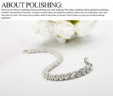 Elegant Rose Gold Roman Crystal Heart Chain Women's Bracelet - Fashion Bangle