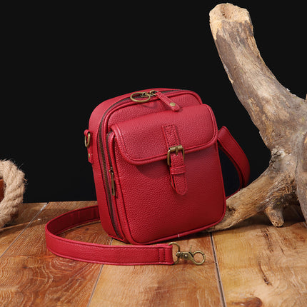 Unisex Vintage Large Capacity Messenger Bag Storage Bag  With 10 Card Inserts Casual Backpack Women's Bag Retro Backpack Large Capacity Travel