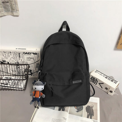Backpack for men, simple and large capacity computer backpack for women, casual Japanese junior high school students, high school students, college students, backpack for men