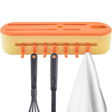 Punch-Free Wall-Mounted Knife Storage Holder Organizer
