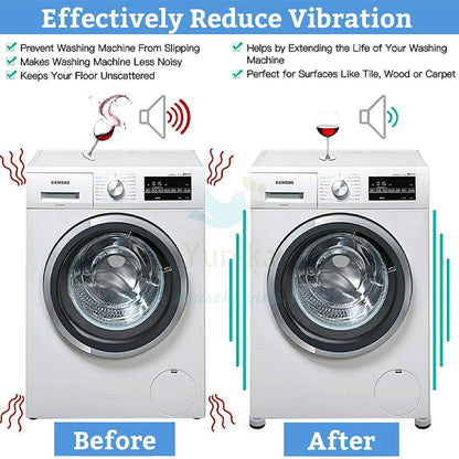 4-Piece Multi-Purpose Anti Vibration Pads for Appliances