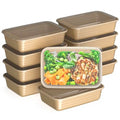 Bentgo Prep Meal Prep Containers with Lids, 20 Piece, PFAS & BPA-Free | 4-Cup Capacity, Portion Control, Stackable, Microwave - Color: Mint