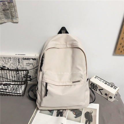 Backpack for men, simple and large capacity computer backpack for women, casual Japanese junior high school students, high school students, college students, backpack for men