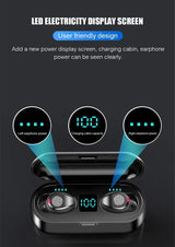 VEDO F9 Mini True Wireless Bluetooth Earbuds with LED Digital Screen