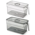 3L Acrylic Refrigerator Storage Container Box with Handle Organiser.