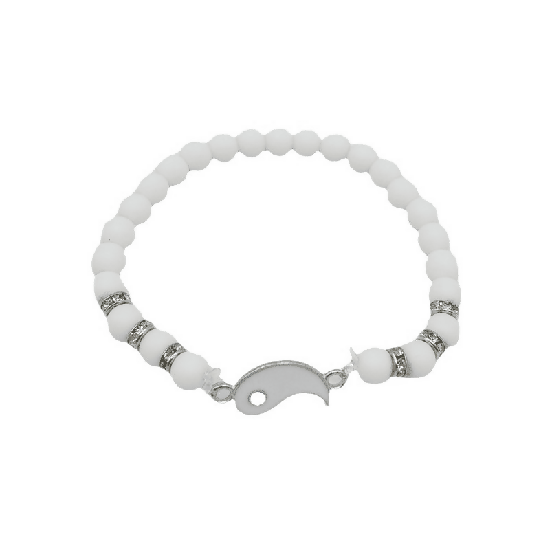 Yin Yang Tai Chi Bagua Natural Stone Beaded Bracelets for Couples & Friends