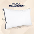 Utopia Bedding Gusseted Pillow (2-Pack) Premium Quality Bed Pillows - Side Back Sleepers - Grey Gusset - Queen - 18 x 26 Inches - Size: Queen (2 Count) / Color: Gray