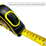 Self-Locking Retractable Steel Measuring Tape 33-Foot HEXAR HX491