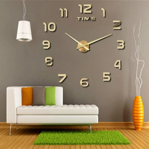 3D DIY Modern Design Large Wall Clock