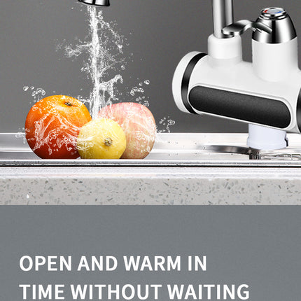 Kitchen Electric Water Tap  Water Heater Temperature Display Cold Heating Faucet Hot Water Faucet Heater