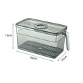3L Acrylic Refrigerator Storage Container Box with Handle Organiser.