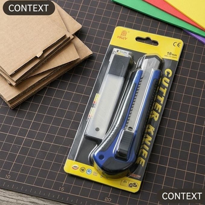 18mm Retractable Heavy-Duty Utility Knife with Spare Blades