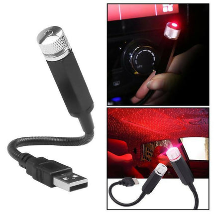 LED Car Roof Star Night Light Projector Atmosphere Galaxy Lamp USB Decorative Lamp