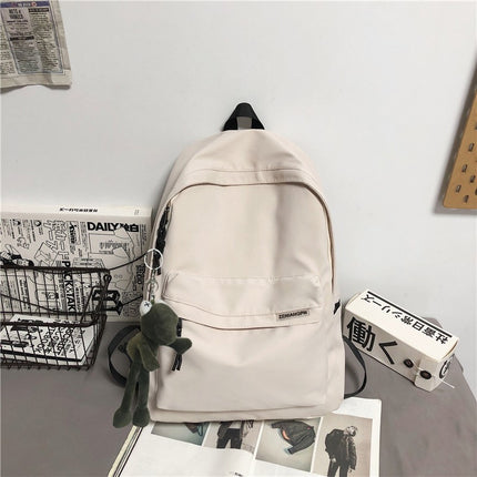Backpack for men, simple and large capacity computer backpack for women, casual Japanese junior high school students, high school students, college students, backpack for men