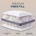 Utopia Bedding Gusseted Pillow (2-Pack) Premium Quality Bed Pillows - Side Back Sleepers - Grey Gusset - Queen - 18 x 26 Inches - Size: Queen (2 Count) / Color: Gray