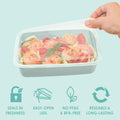 Bentgo Prep Meal Prep Containers with Lids, 20 Piece, PFAS & BPA-Free | 4-Cup Capacity, Portion Control, Stackable, Microwave - Color: Mint