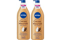 NIVEA Body Lotion for Dry Skin, Cocoa Butter with 100% Pure Hyaluron, 48H Deep Moisture, 2x400ml
