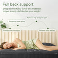 Niagara Sleep Solution Queen Ultra Soft Mattress Topper — Back Pain Relief | Rayon Derived from Bamboo, 20" Deep Pocket, Brea - Color: Dark Gray / Size: Queen