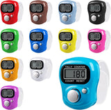 12-Pack Electronic Finger Counter 5-Digit LCD Hand Tally Clicker