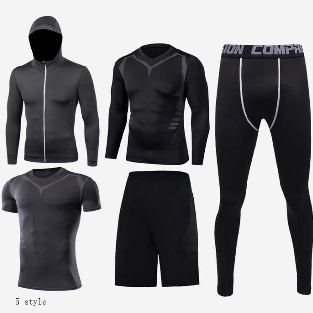 Fitness clothing suit basketball tights