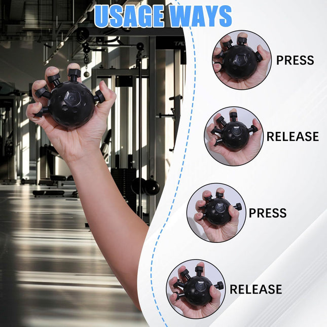 Gym Finger Hand Strengthener Grip Adjustable Resistance Hand Balls Gripper Exerciser For Forearm Strength Climbing Training