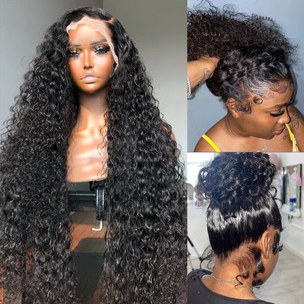 Front Lace Small Roll Set Lace Wig High-temperature Fiber Mixed