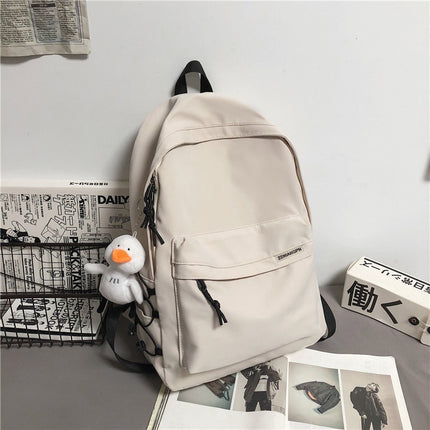 Backpack for men, simple and large capacity computer backpack for women, casual Japanese junior high school students, high school students, college students, backpack for men